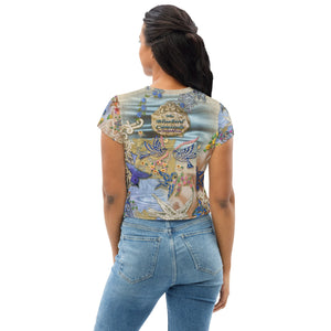 THE "BLUEBIRDS OF HAPPINESS" CAMISOLE CROP TOP for women