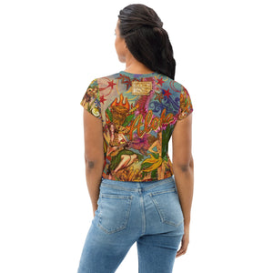 "THE ALOHA TATTOO CROP TOP" for women