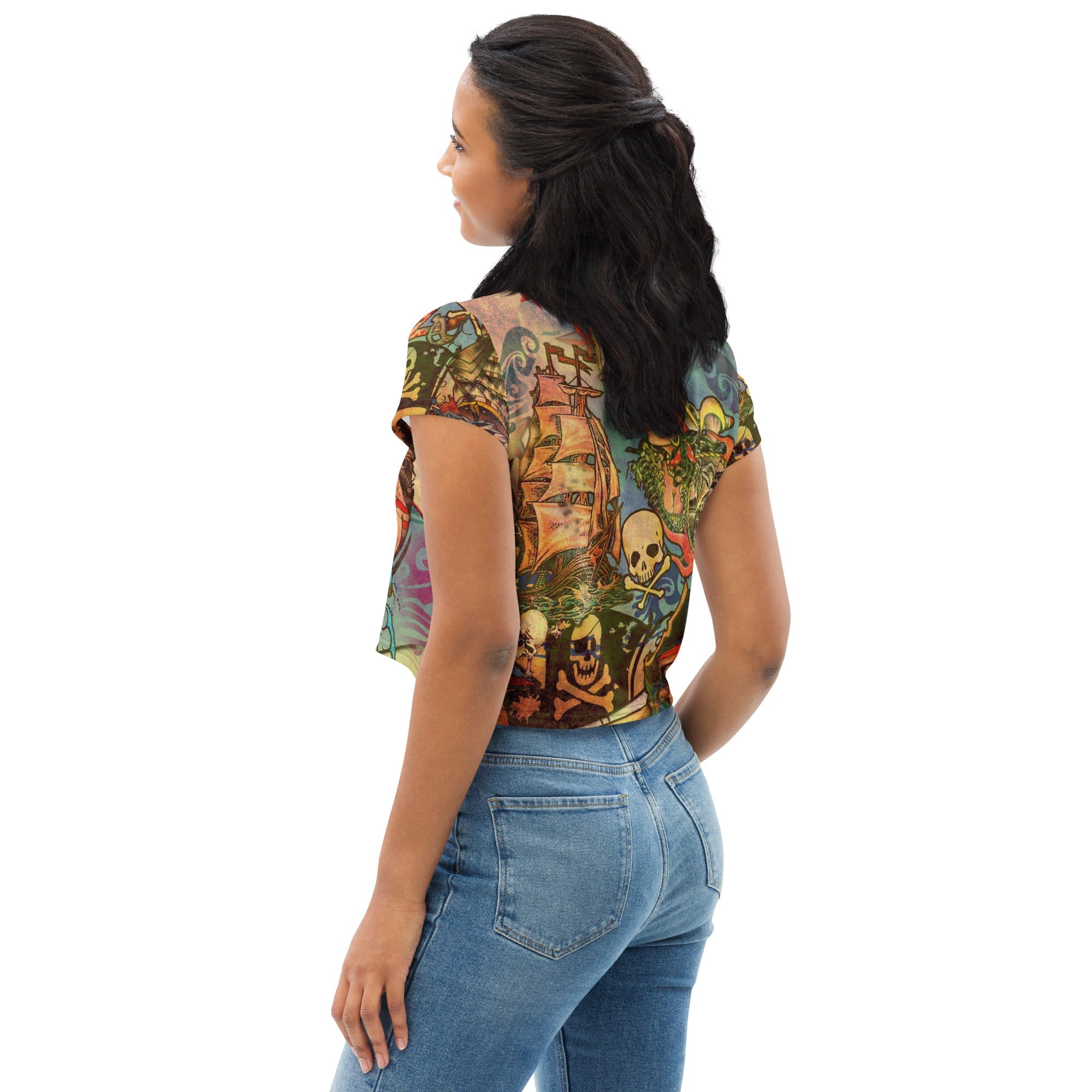 "THE PIRATE TATTOO CROP TOP" for women