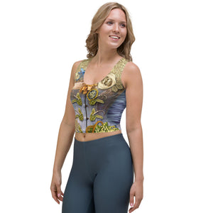 THE "LILY-OF-THE-VALLEY" CAMISOLE CROP TANK for women