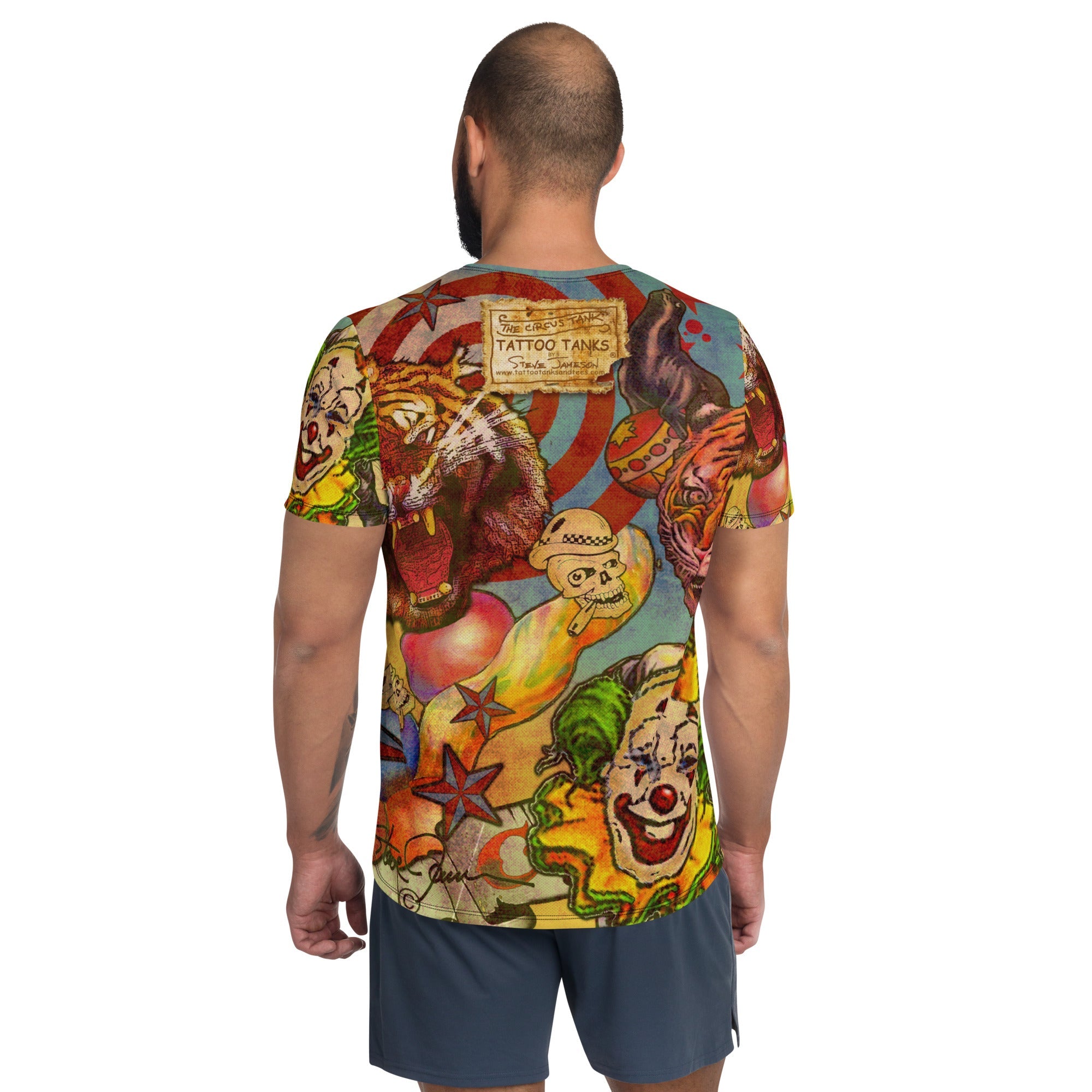 "THE CIRCUS TATTOO MUSCLE TEE" for men