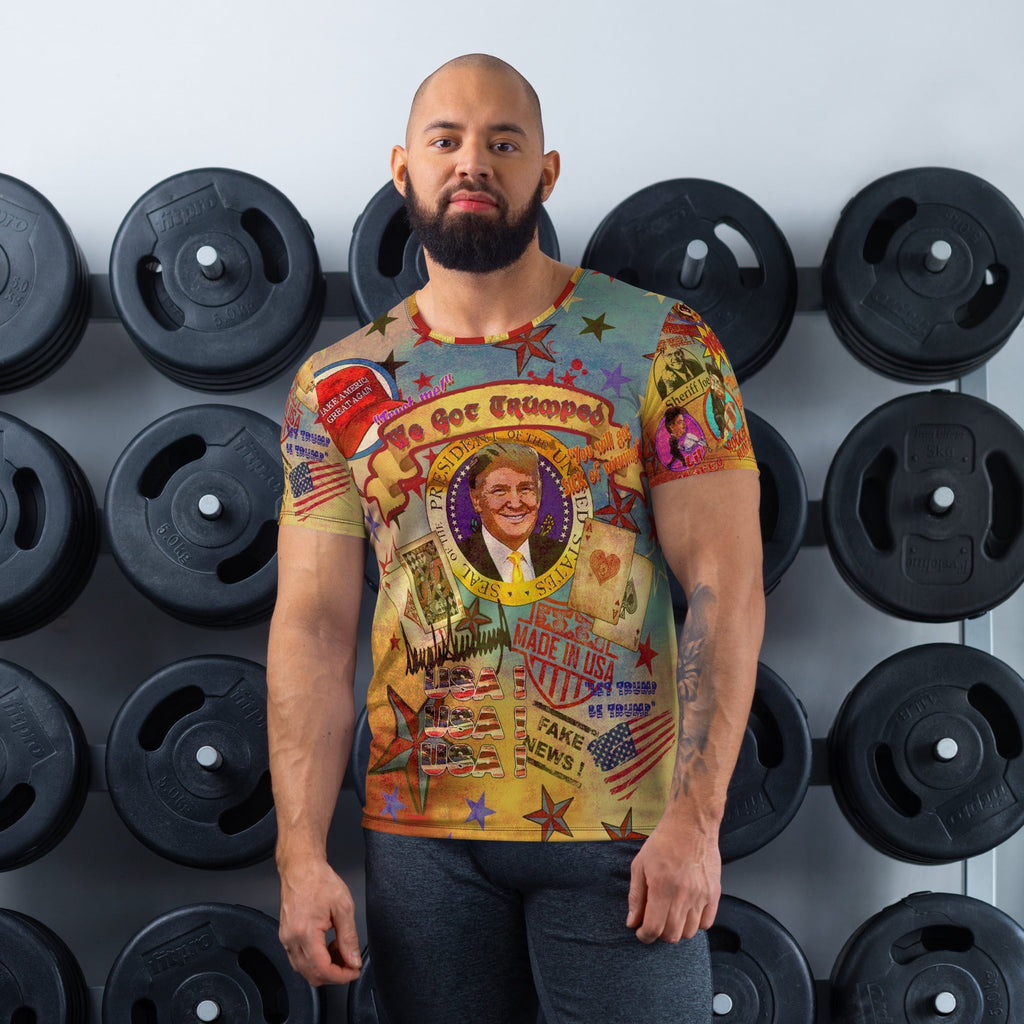 "THE WE GOT TRUMPED MUSCLE CUT TEE" for men