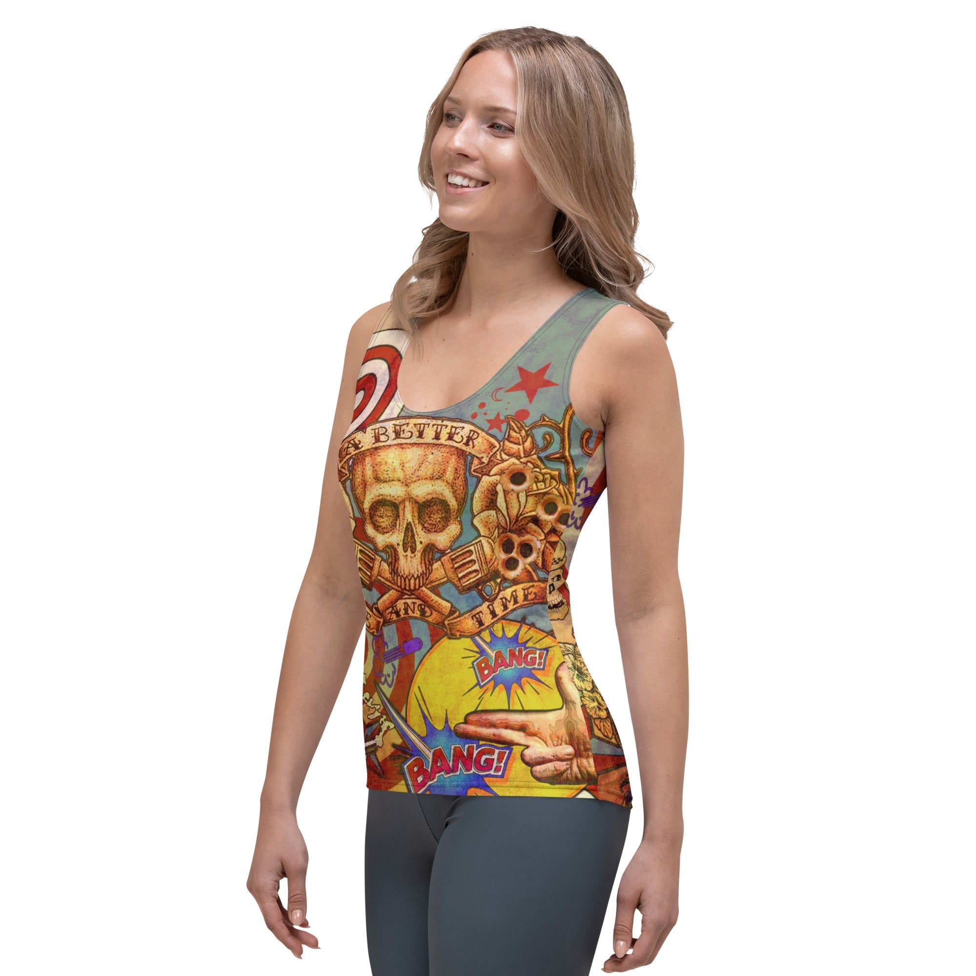 "THE GUNS TATTOO TANK" for women