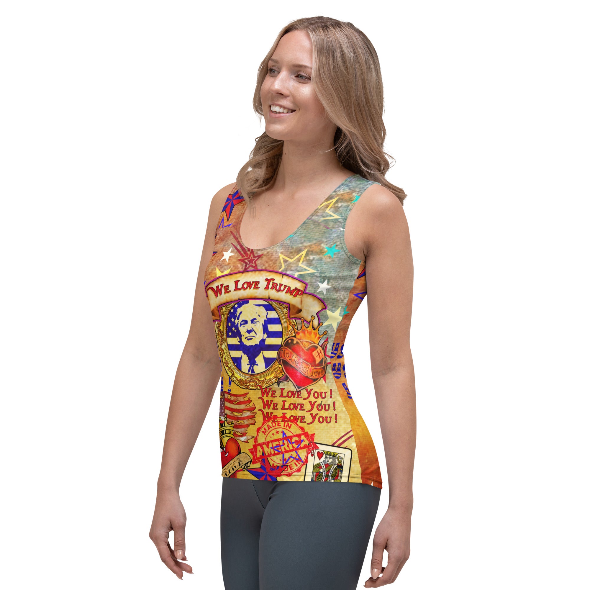"THE WE LOVE TRUMP TANK" for women