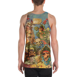 THE "PIRATE TATTOO TANK"; Men's Tank Top