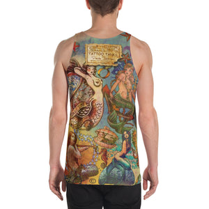 THE "MERMAID TATTOO TANK"; Men's Tank Top